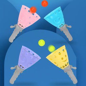 Multicolor Ping Pong Throwing & Catching Kids Toy- Set of 1